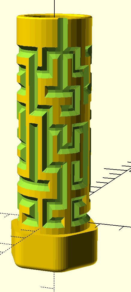 Example of rendered maze